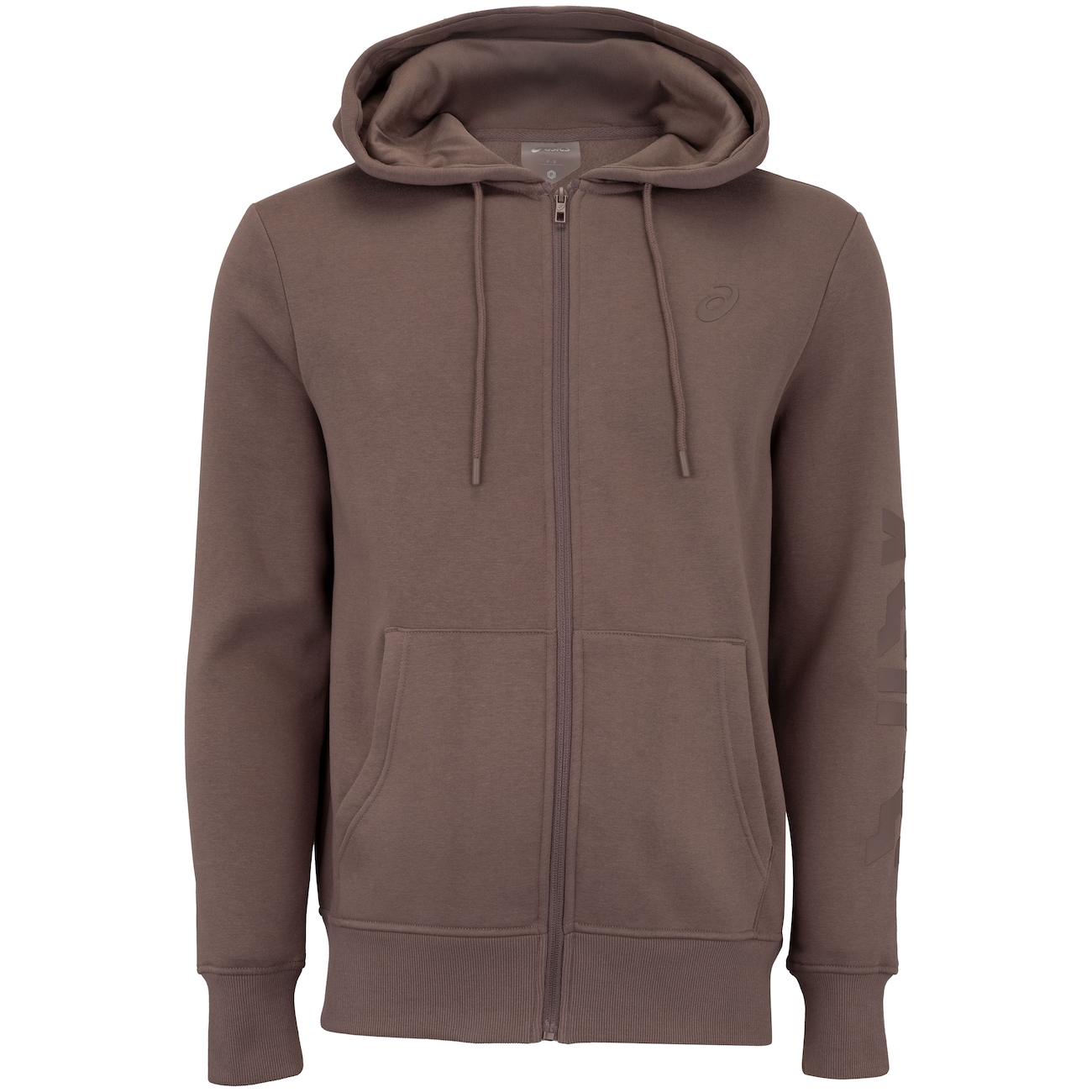 Jaqueta Masculina ASICS com Capuz Moletom Canguru com Fleece