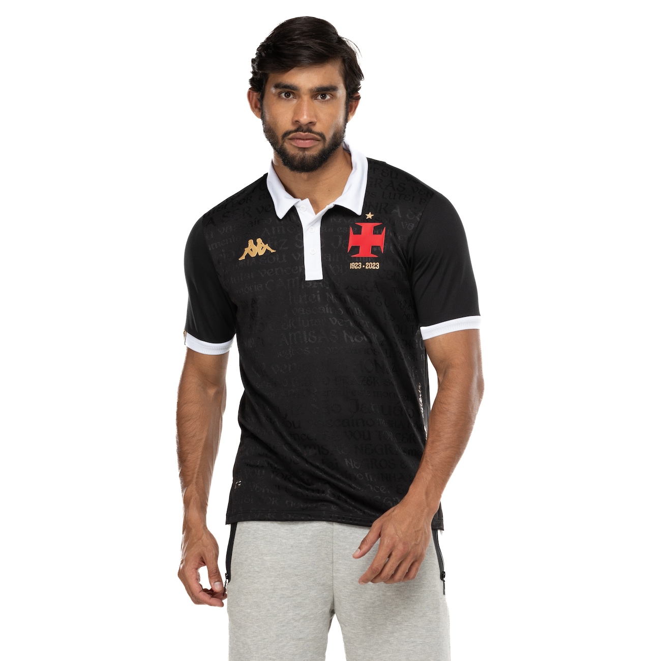 Camisa Polo do Vasco da Gama III 23 Kappa Masculina Jogador