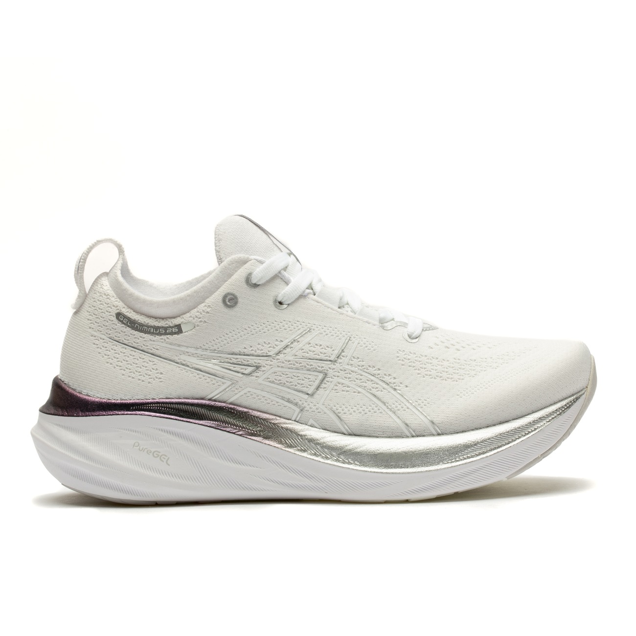 Tênis ASICS Gel-Nimbus 26 Platinum Feminino