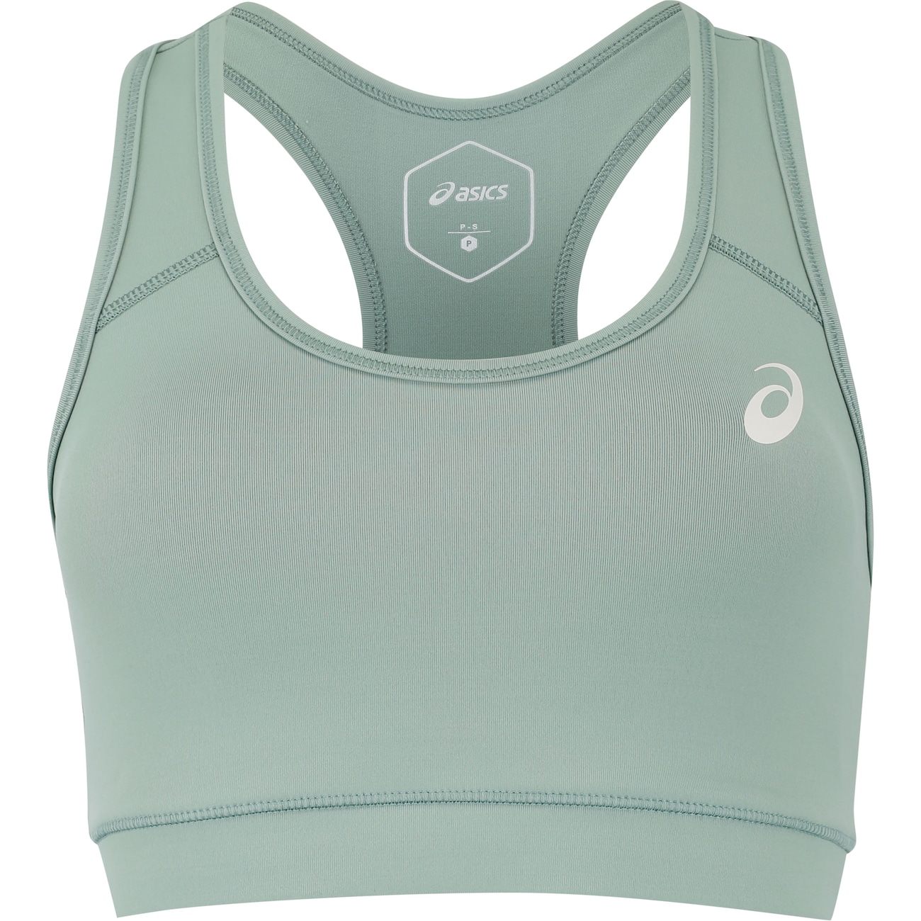 Top Fitness com Bojo Removível ASICS Basic Logo Média Sustentação Adulto
