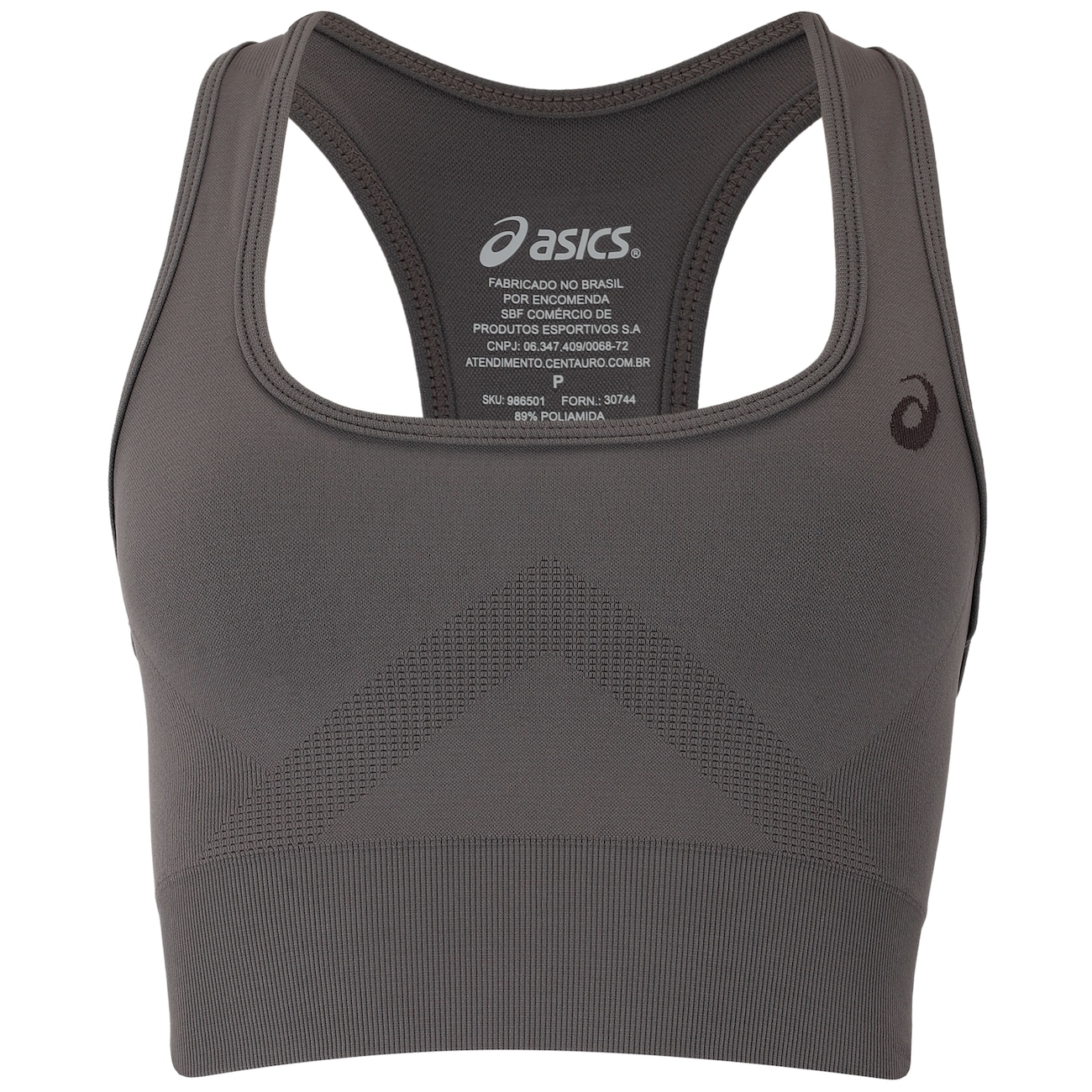 Top Fitness sem Bojo ASICS Alta Sustentação Seamless Fio Emana