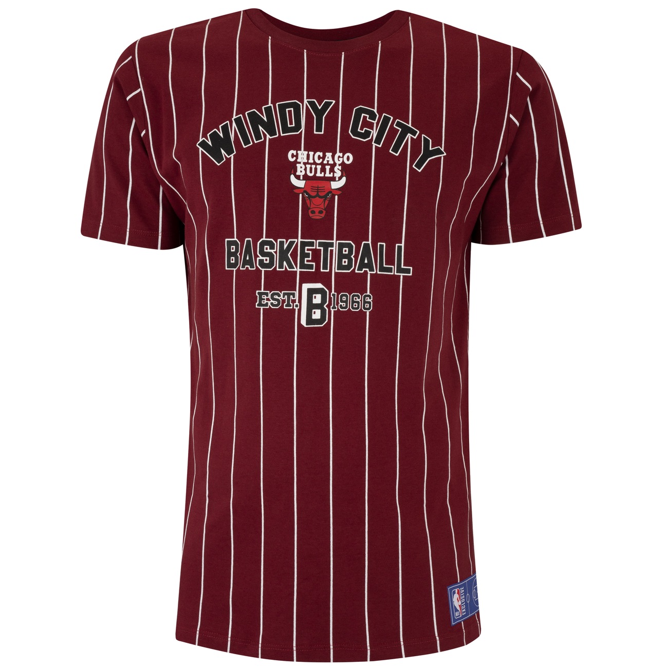 Camiseta do Chicago Bulls NBA Masculina White Stripes