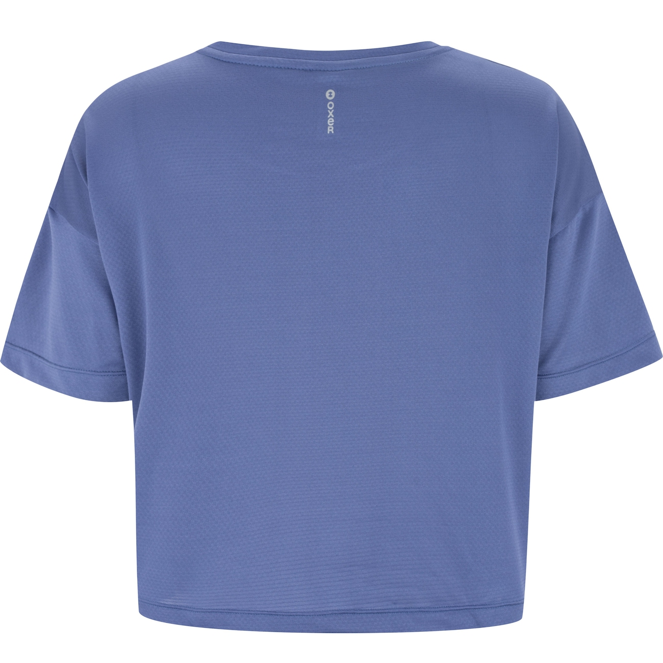 Blusa Cropped Feminina Oxer Manga Curta Textura Print - Video 1