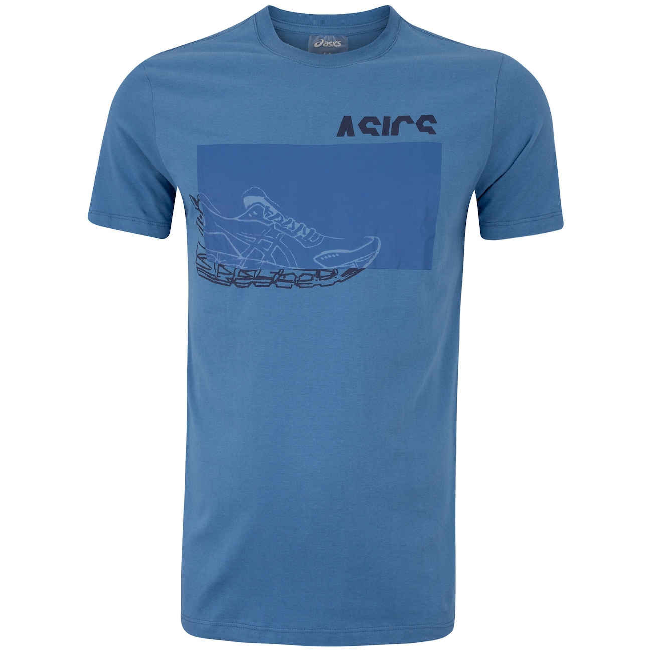 Camiseta Masculina ASICS Manga Curta Malha Est Sneaker - Video 1