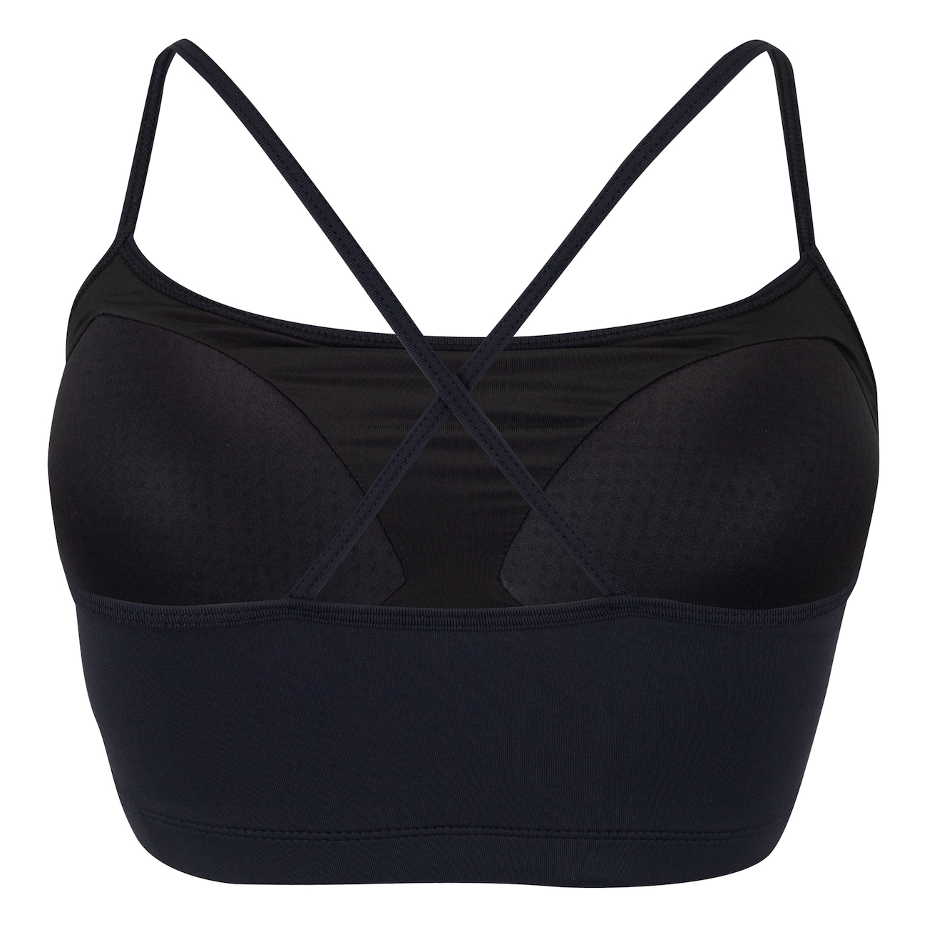 Top Fitness com Bojo Fixo ASICS Logo Alça Cruzada Baixa Sustentação Adulto - Video 1