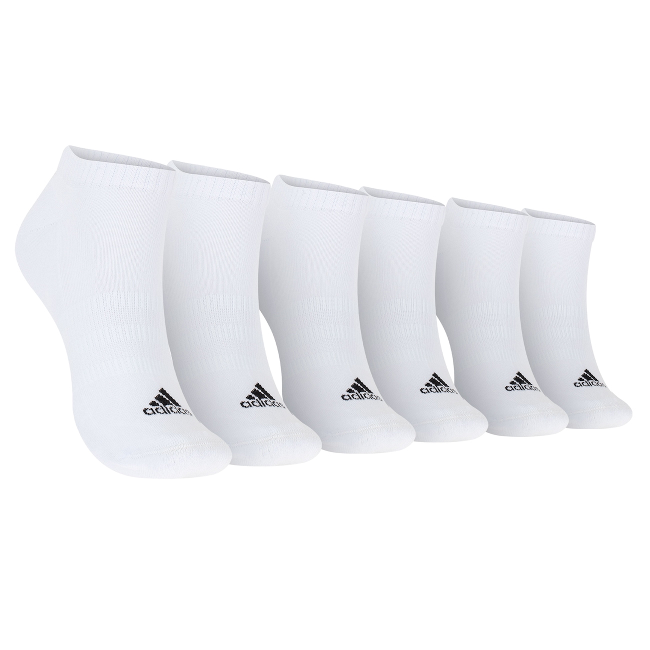 Kit de Meia adidas Cano Baixo 3 Pares Adulto