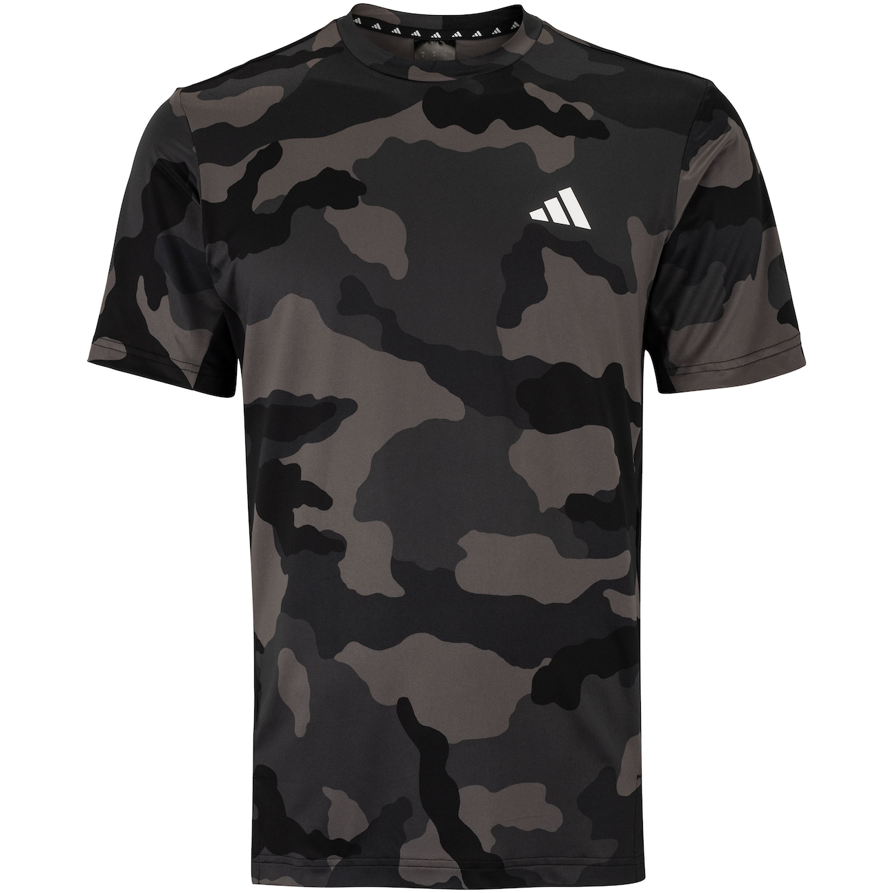 Camiseta Masculina adidas Manga Curta Treino Camuflada - Video 1