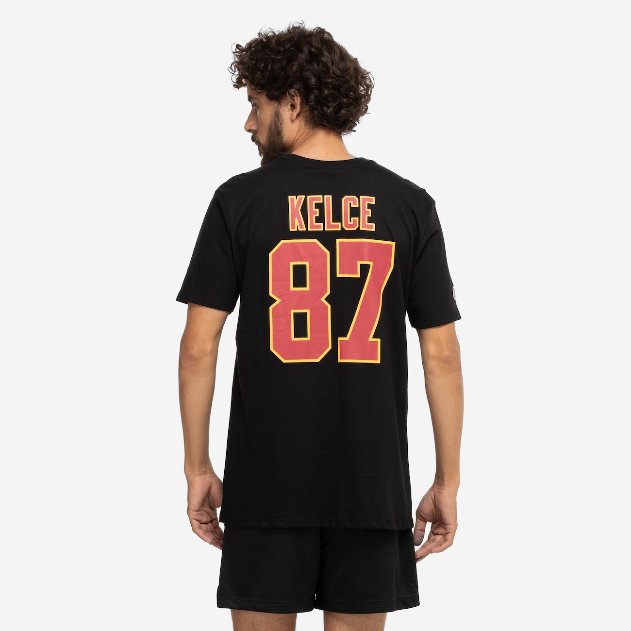 Camiseta do Kansas City Chiefs NFL Masculina Player Kelce NF023 em