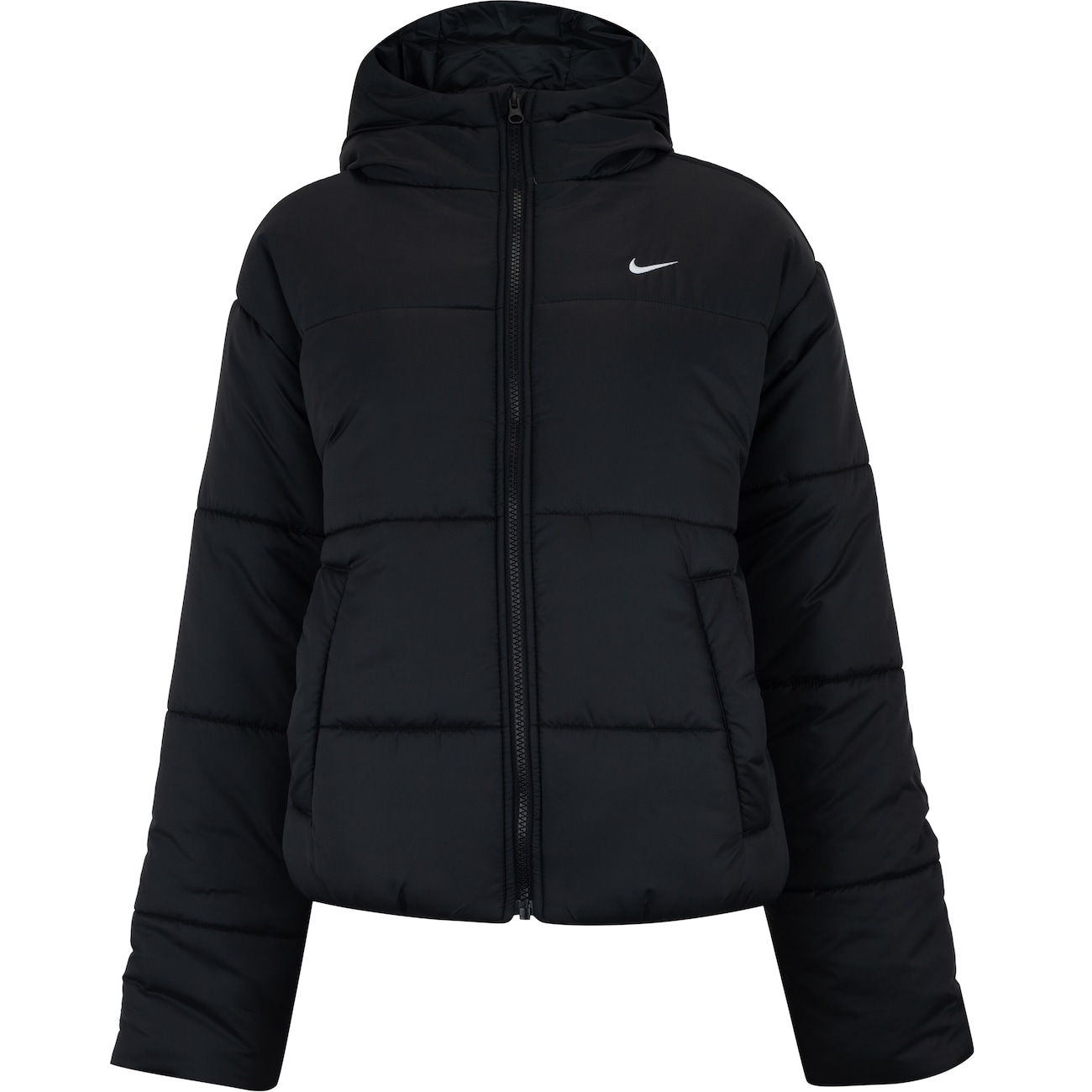 Jaqueta Feminina Nike com Capuz Sportswear Therma-Fit Classic Puffer em ...