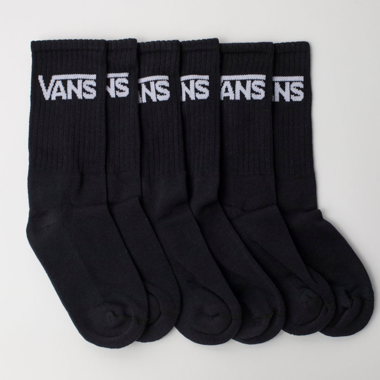 Meias Cano Alto Vans Classic Crew com 3 Pares | Centauro