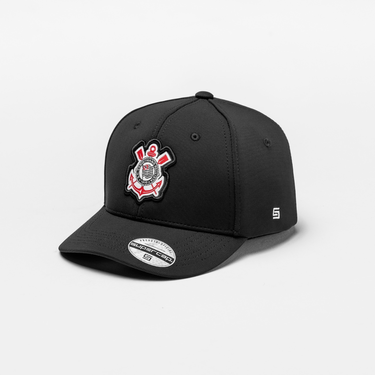 Boné Aba Curva do Corinthians Supercap Patch Bordado Strapback Adulto - Video 1