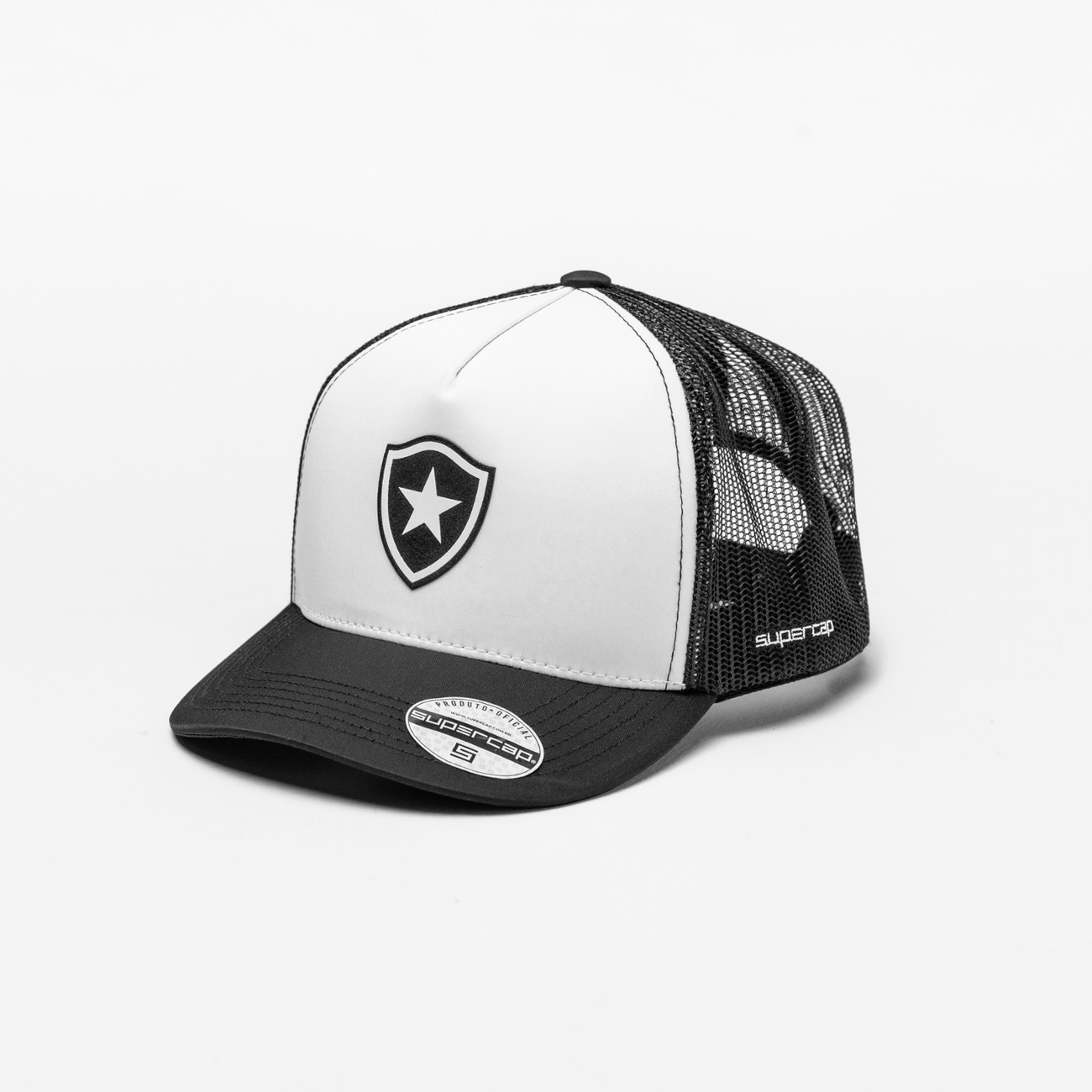 Boné Aba Curva do Botafogo Supercap Trucker Estruturado Strapback Adulto - Video 1