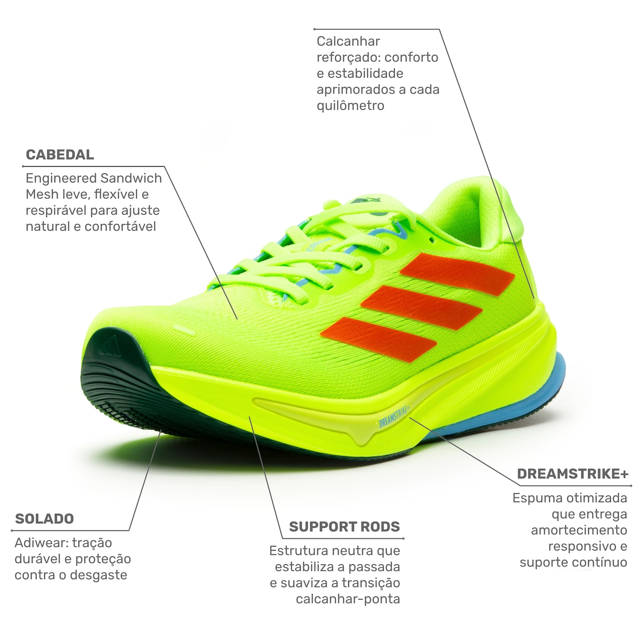 Tênis Feminino adidas Supernova Rise 2 Rio em Promoção | Centauro