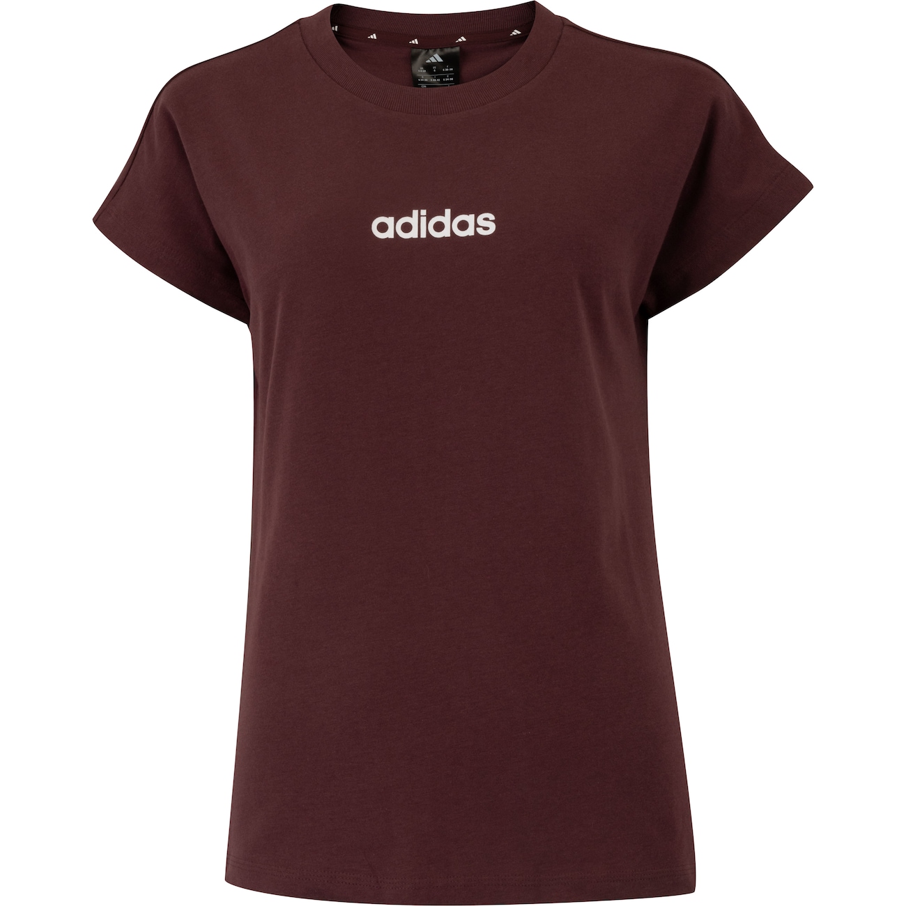 Camiseta Feminina adidas Manga Curta Logo Linear