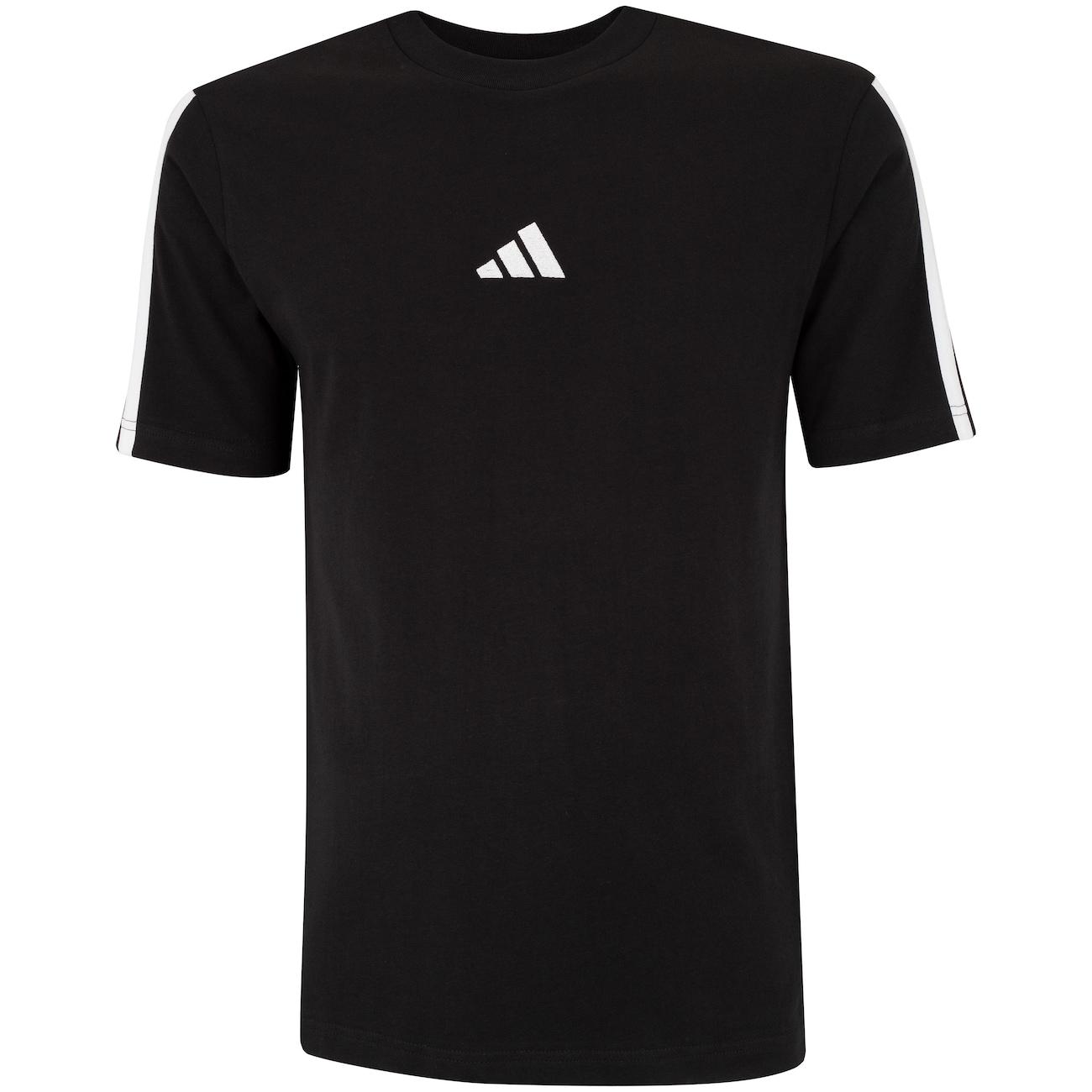 Camiseta Masculina adidas Manga Curta 3 Stripes - Video 1