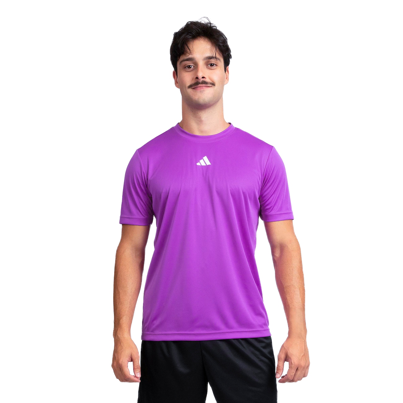 Camiseta Masculina adidas Manga Curta Treino Básica