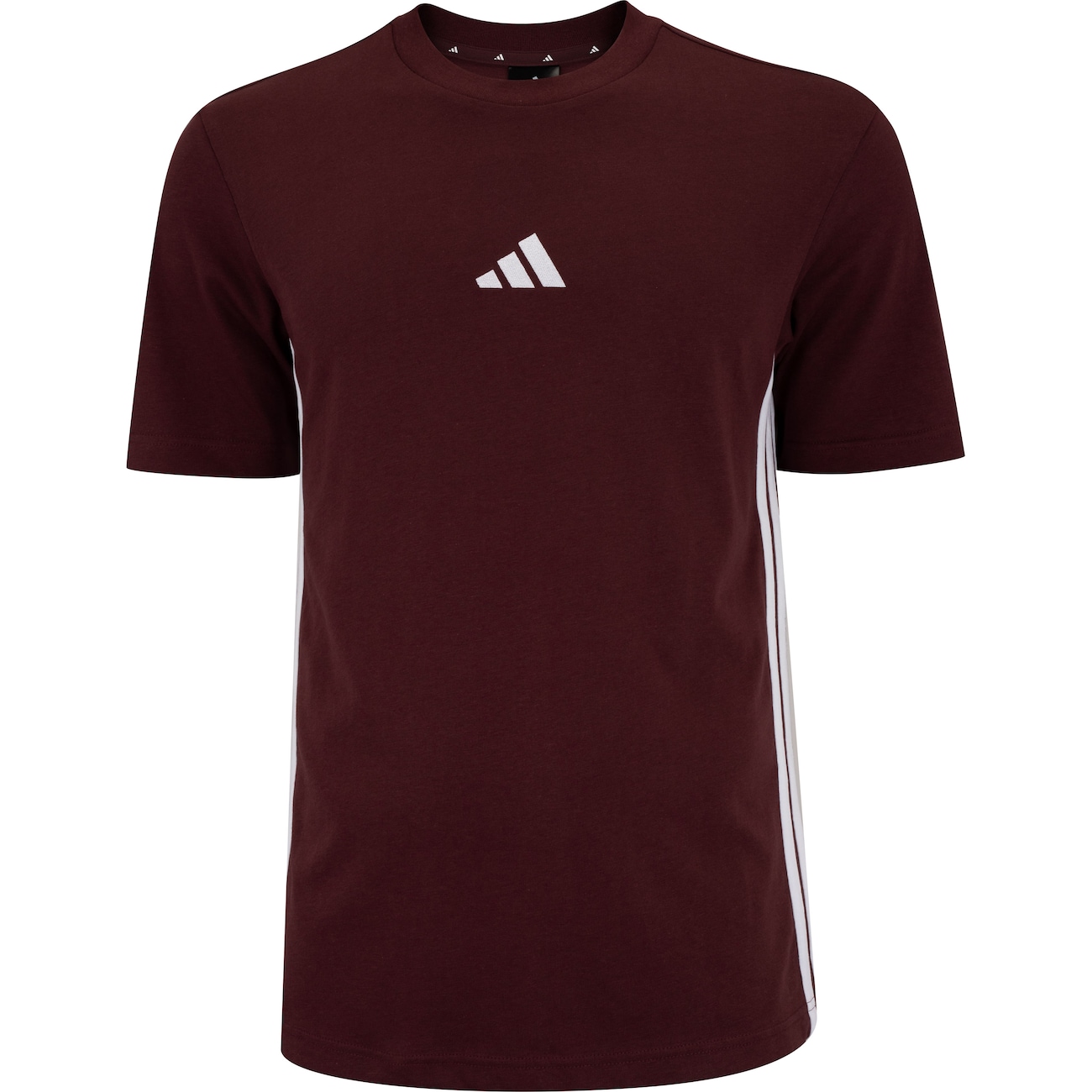 Camiseta Masculina adidas Manga Curta 3 Stripes