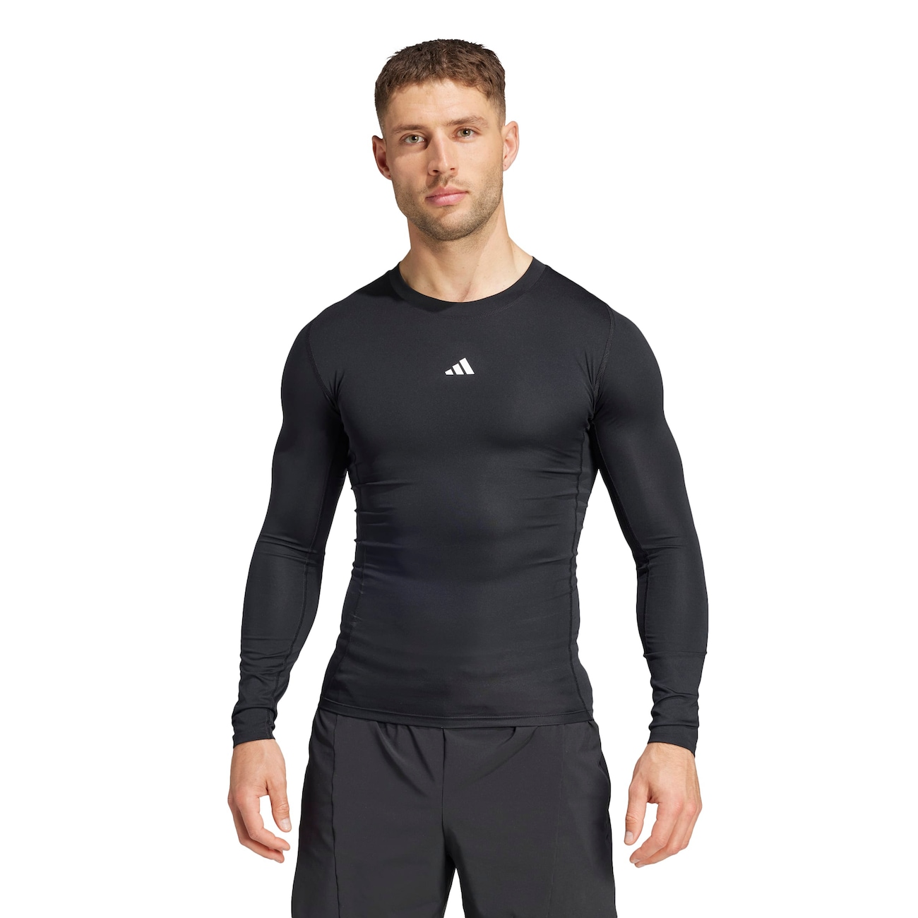 Camiseta Masculina adidas Manga Longa Techfit | Centauro