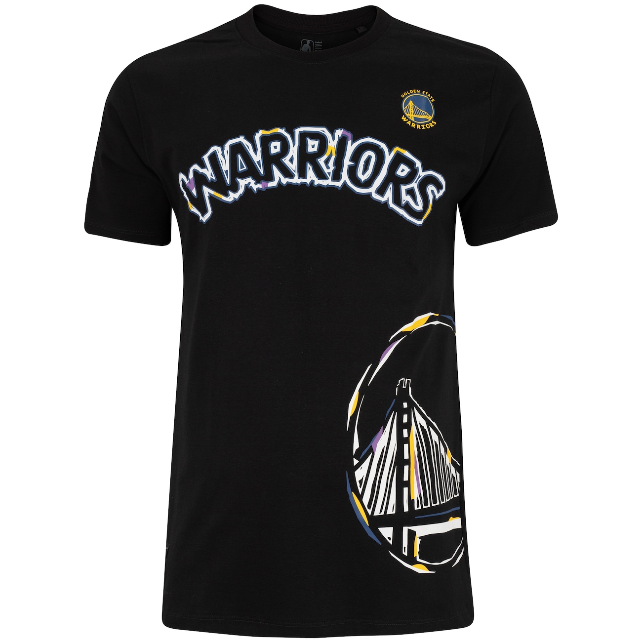 Camiseta do Golden State Warriors NBA Masculina Colors NB788 - Video 1