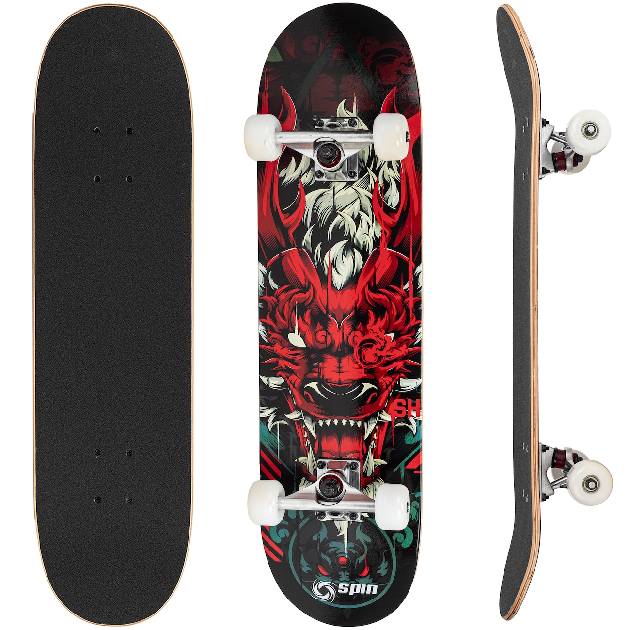 Skate Street Spin YK Beast Verm em Promoção | Centauro