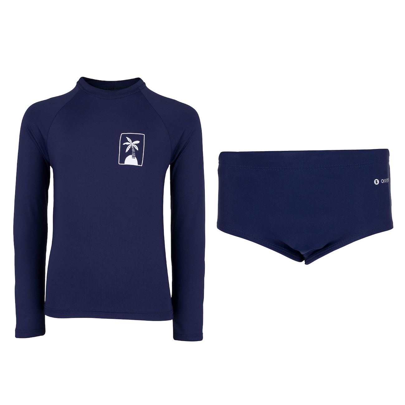Conjunto Infantil Oxer Camiseta Manga Longa + Sunga com Proteção UV Menino