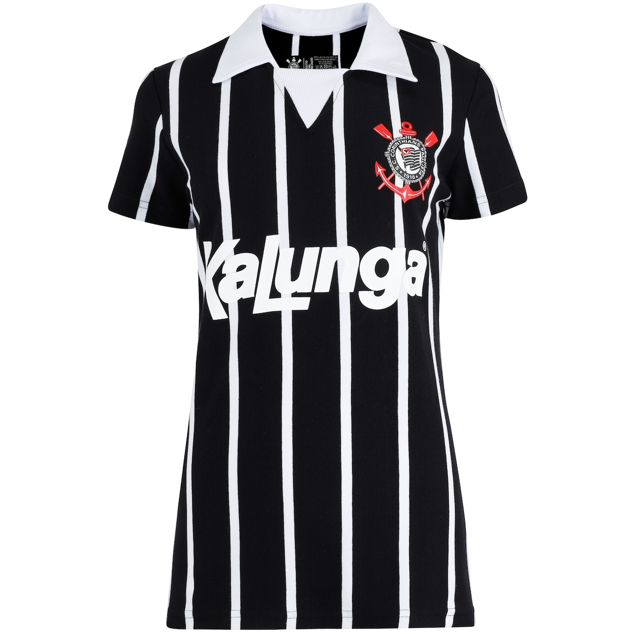 Camisa Polo do Corinthians Retrô Kalunga Feminina - Video 1