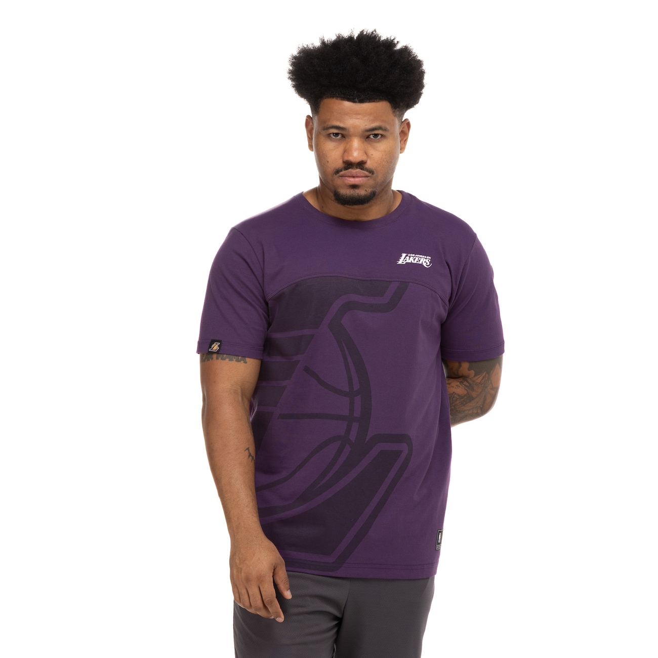 Camiseta Los Angeles Lakers NBA Fullface N0960 Masculina em