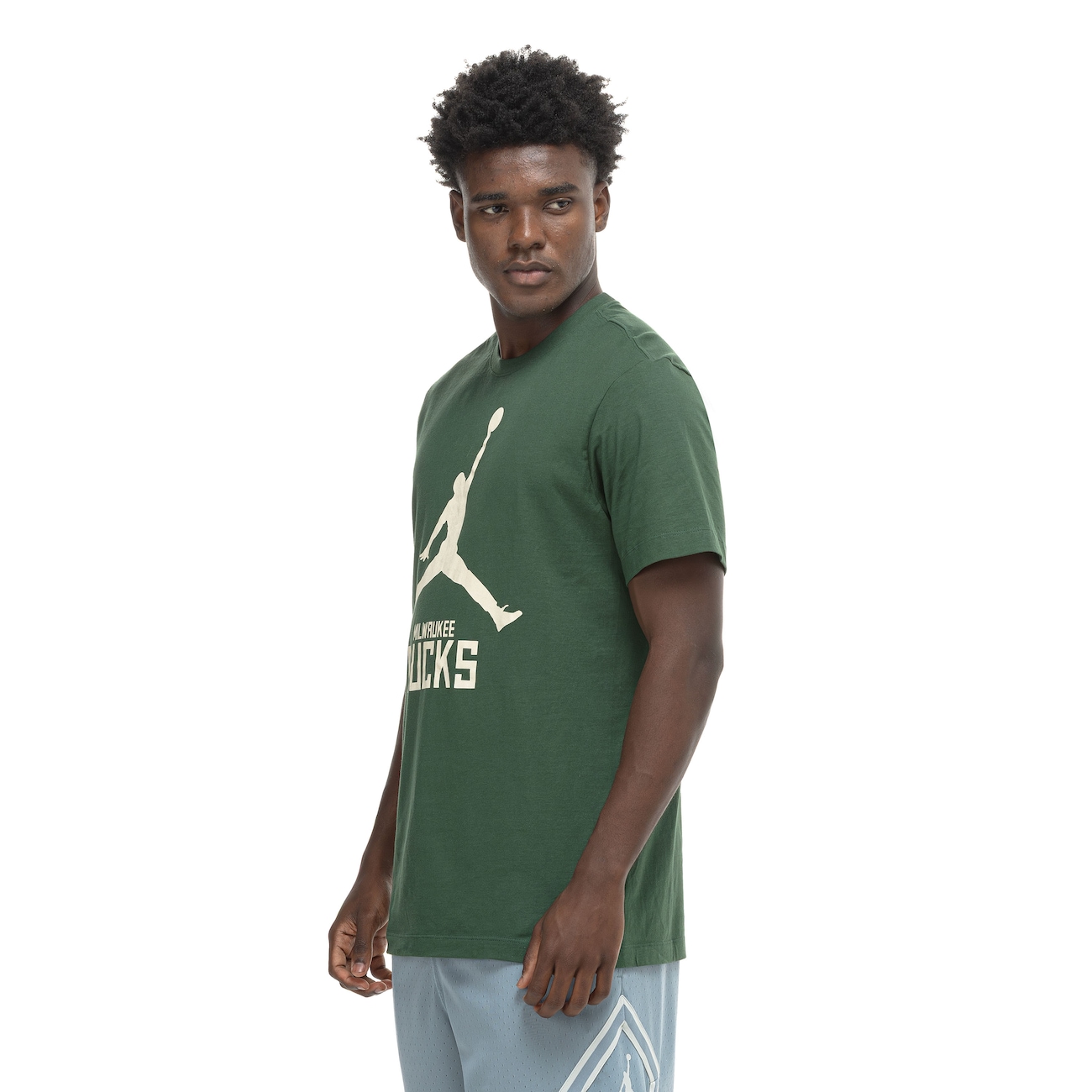 Camiseta Milwaukee Bucks NBA Nike Jordan Essential Masculina em