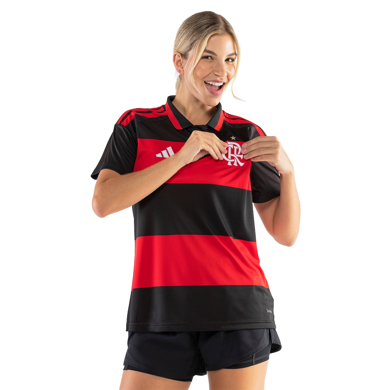 Camisa do Flamengo I 26 Torcedor adidas Feminina - Video 1