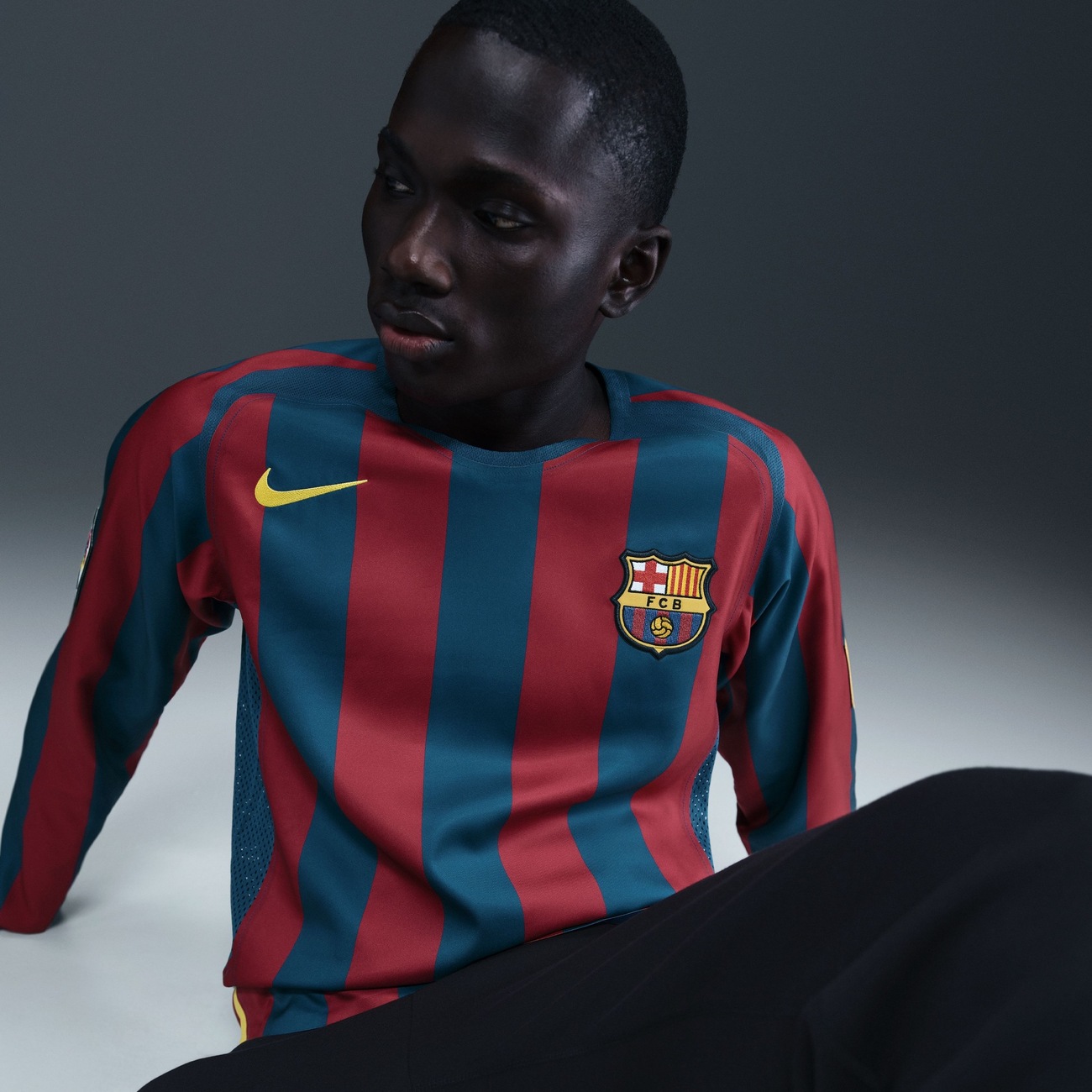 Camisa Manga Longa Barcelona Nike Reedição Total 90 Masculina