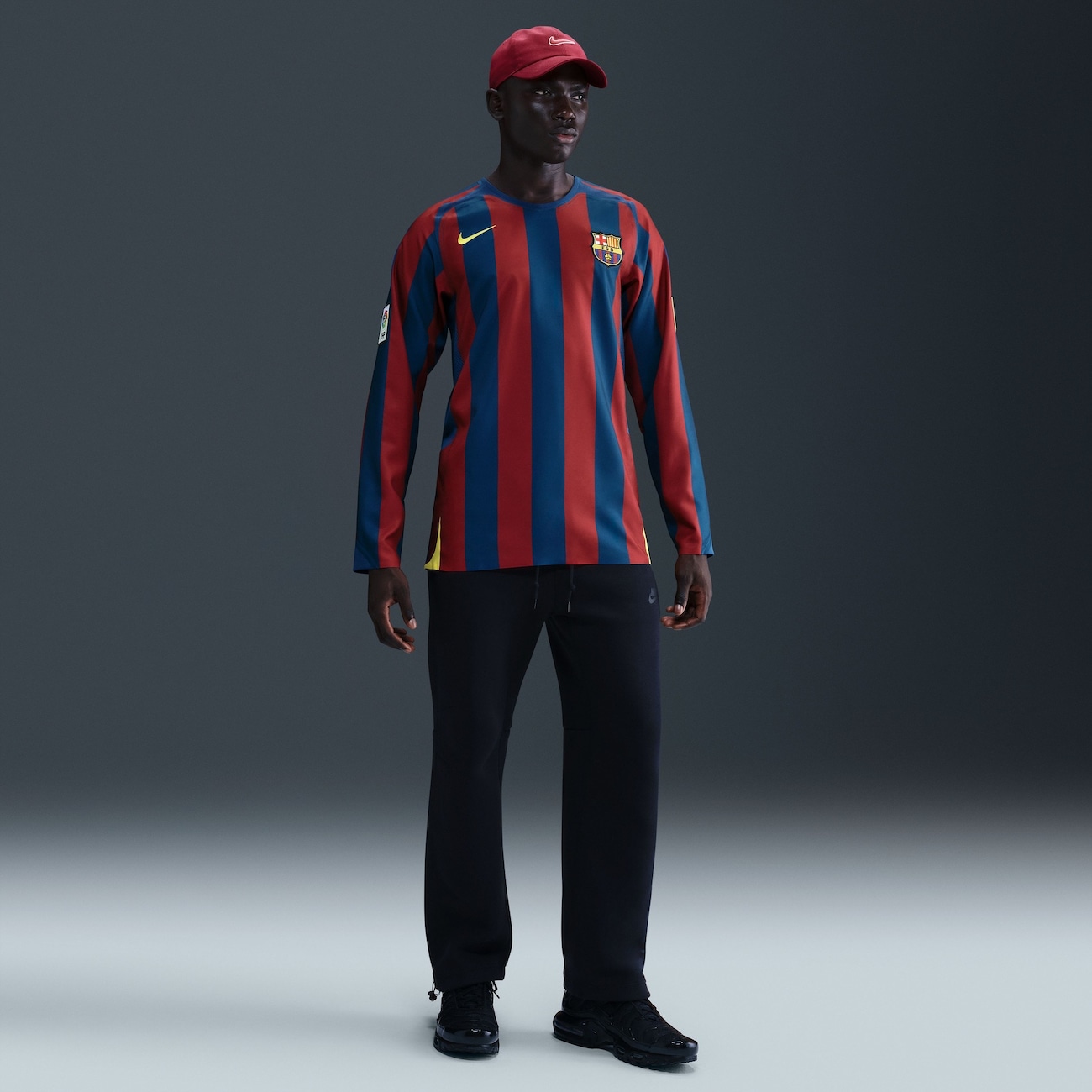 ウェア NIKE FC Barcelona 90s Jersey XL Camisa Manga Longa Barcelona Nike Reedição Total 90 Masculina