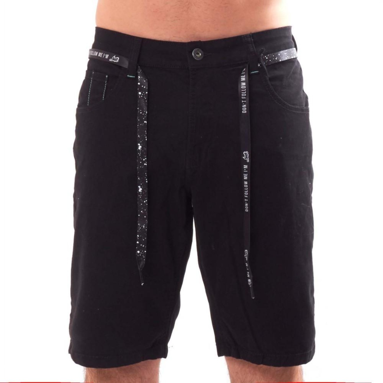 bermuda jeans masculina skatista