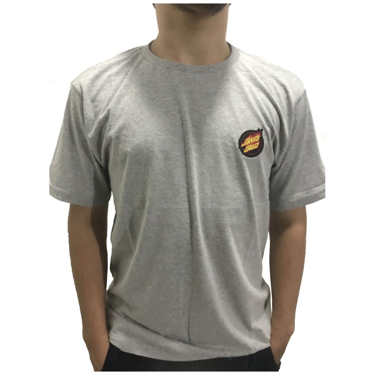 Camiseta Santa Cruz Flame Dot Bottom - Masculina