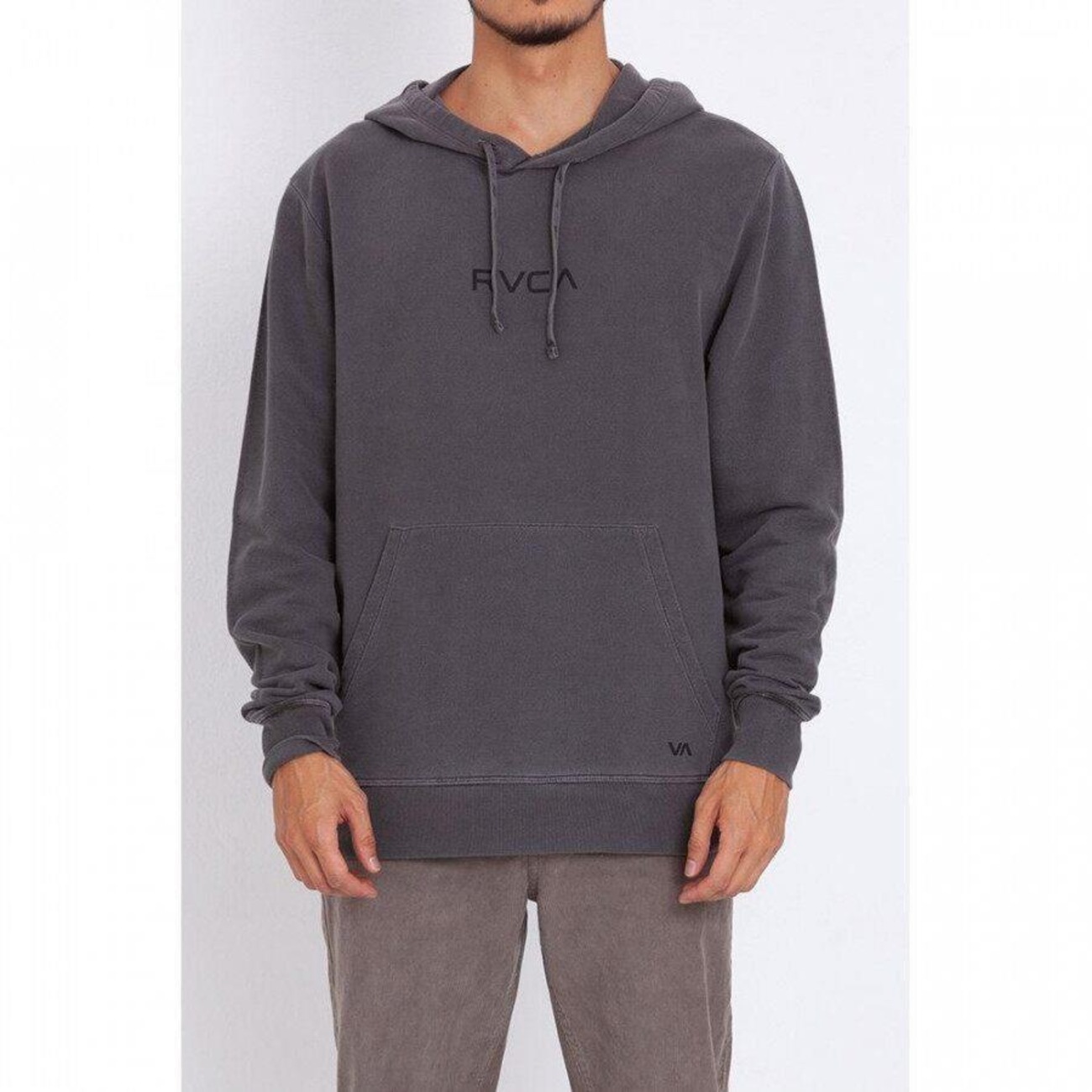 rvca zip up moletom com capuz