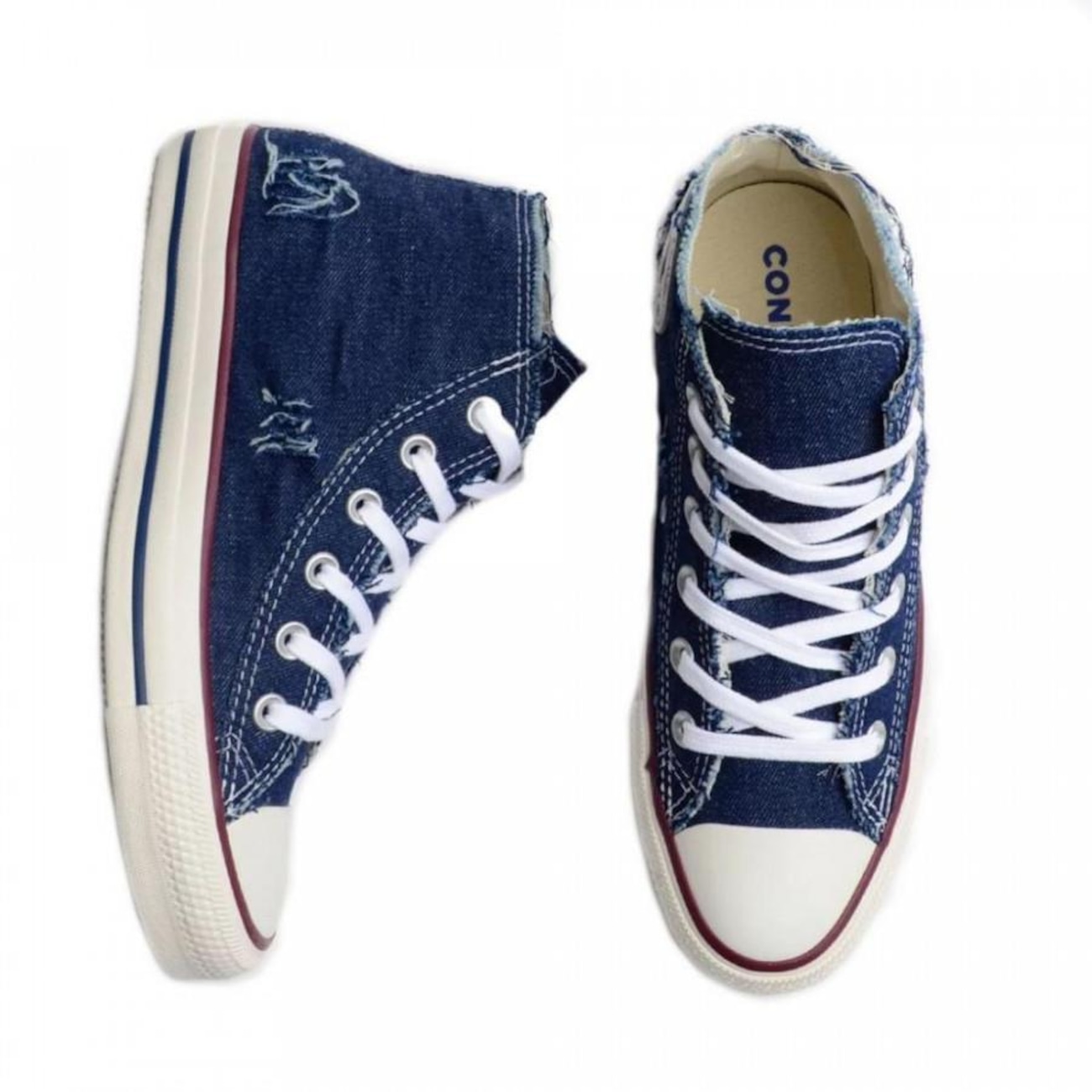 tenis denim jeans all star