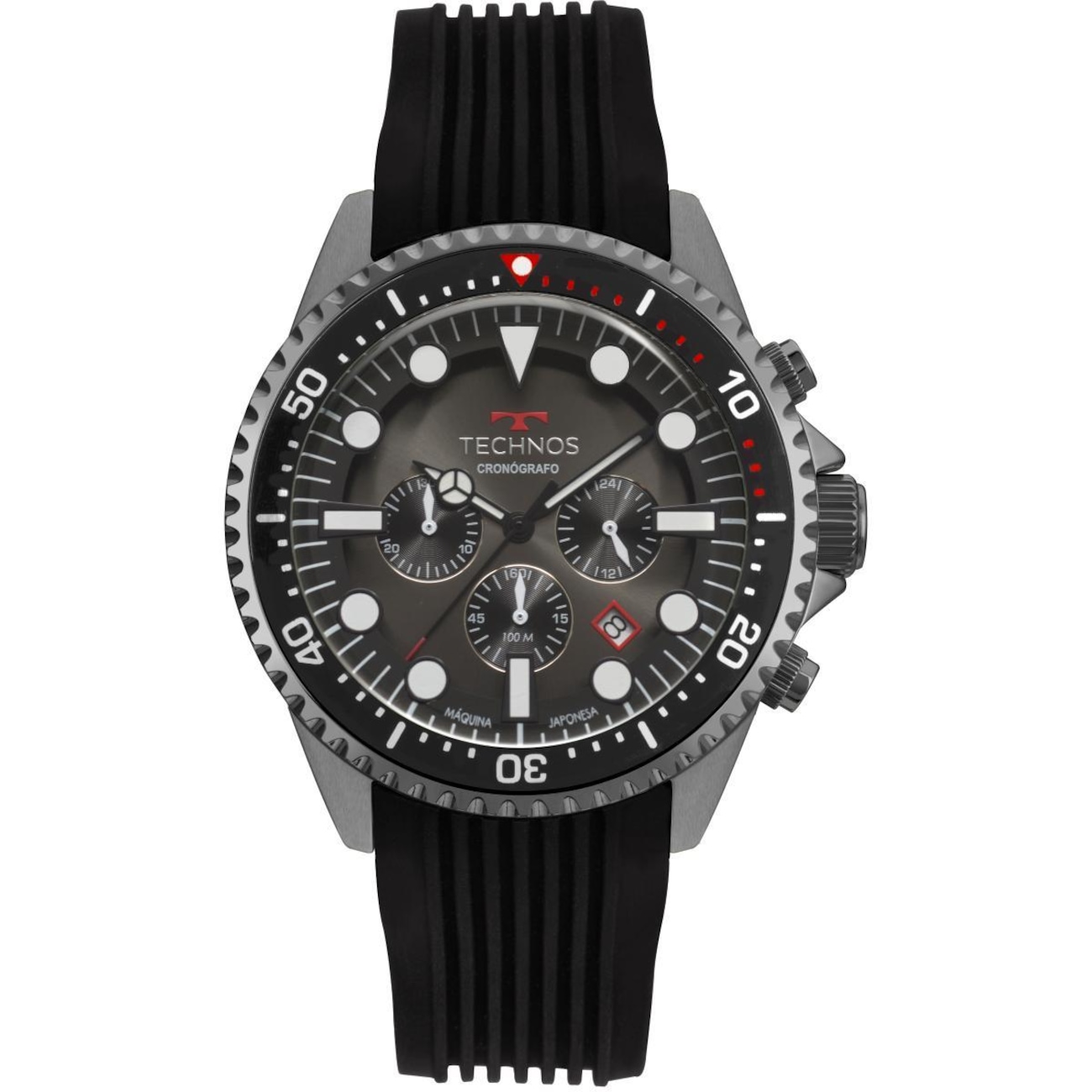 Relógio Technos Symaster JS25CC/8P 48mm Silicone - Masculino