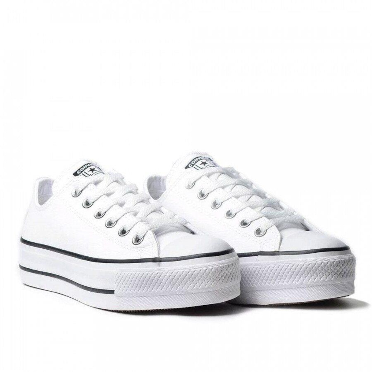 Star Converse All Star Plataforma Centauro Branco Couro All Star