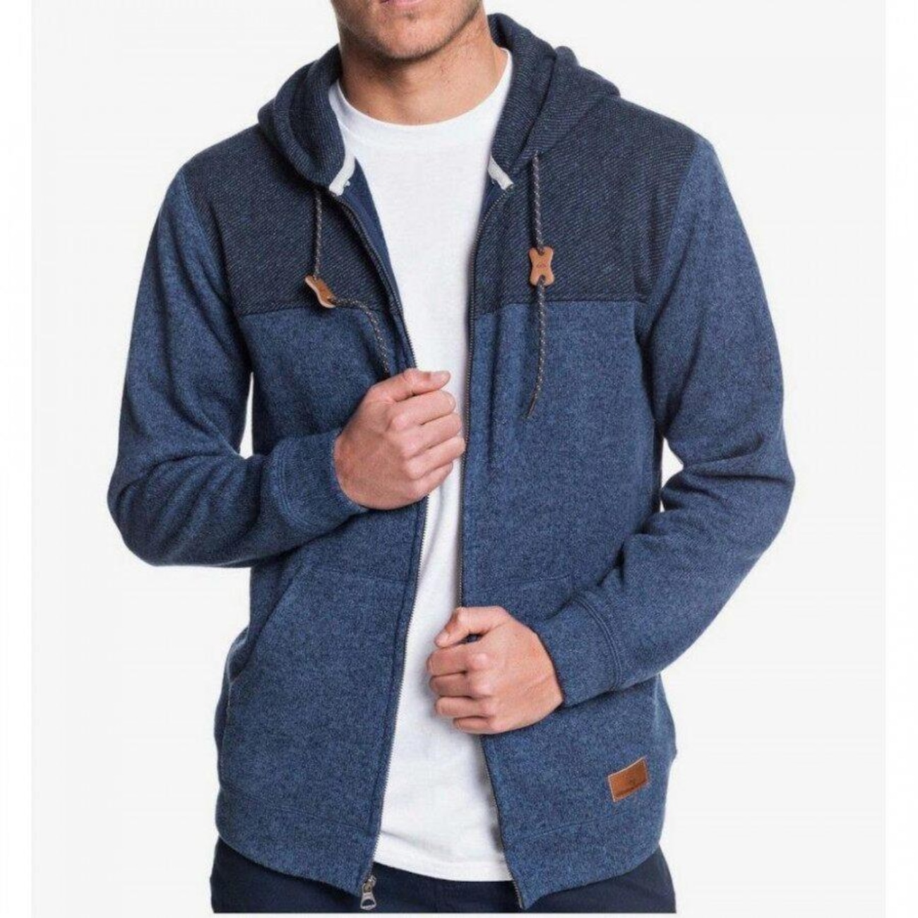 mens fleece lined zip moletom com capuz