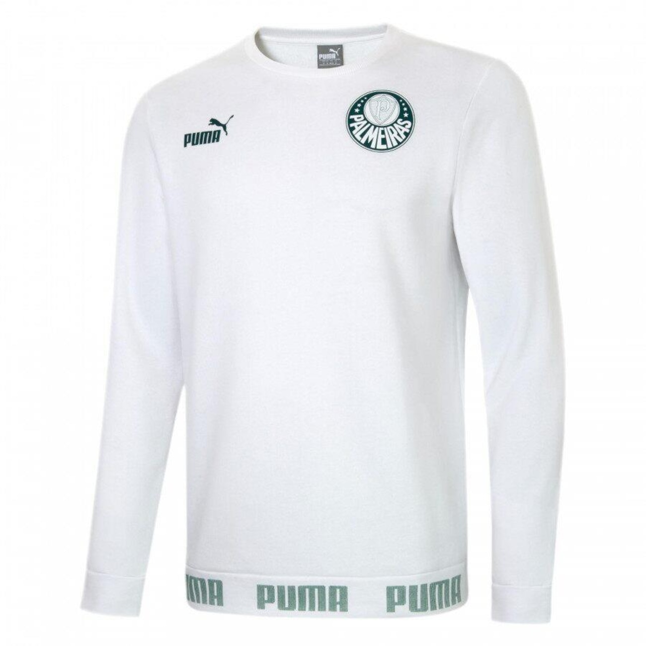 Blusão de Moletom do Palmeiras Puma Culture Crew Masculino - Main Image