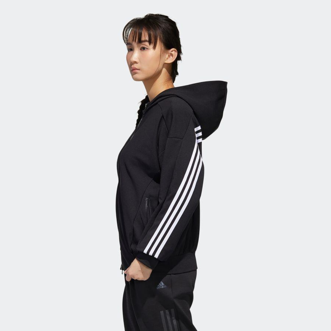 jaqueta adidas mh 3s dk hd feminina