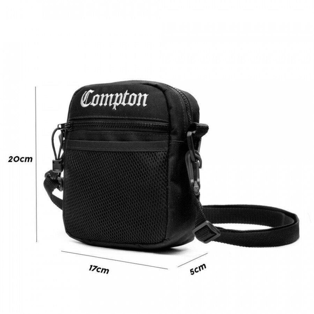 supreme black shoulder bolsa ss18