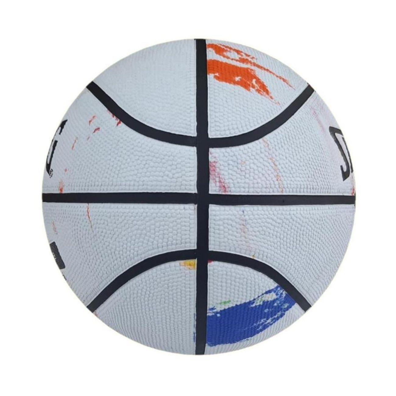 Bola de Basquete NBA Spalding Marble Series Rainbow Tam 7 - Branco