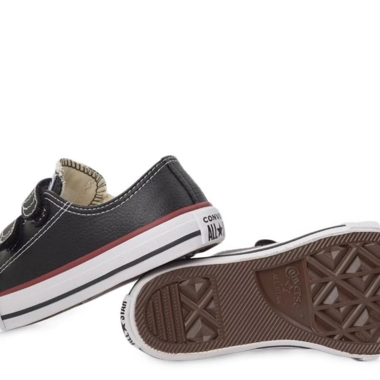 converse infantil couro