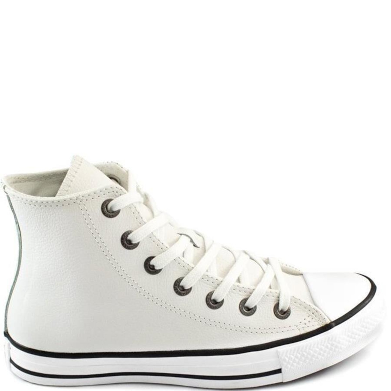 Couro Tenis All Star Feminino Cano Alto Branco Tênis Converse All