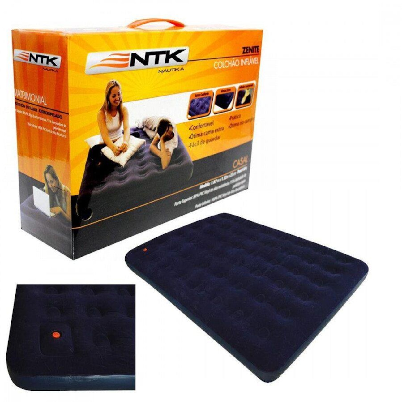 Colchão Inflável Nautika Zenite Casal - Centauro