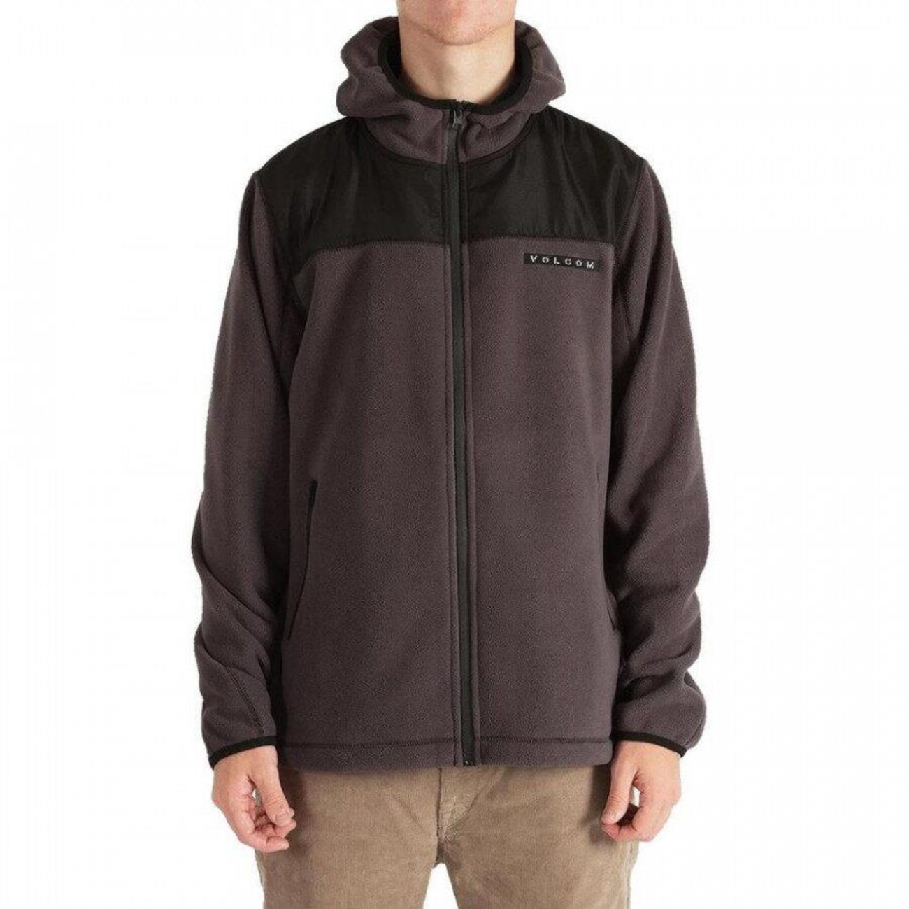 volcom zip moletom com capuz
