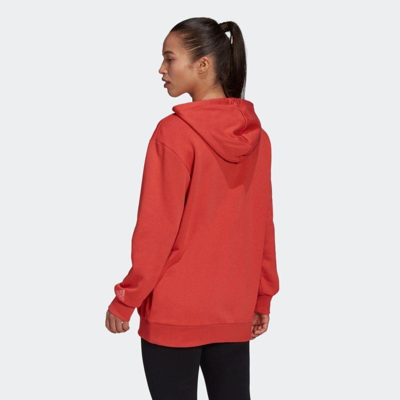 red fleece moletom com capuz women's