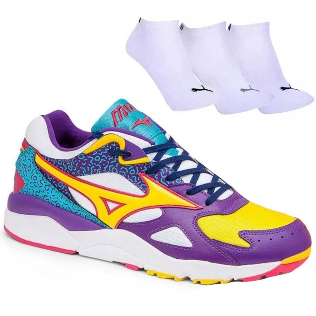 Kit Tênis Mizuno Sky Medal 90''S - Feminino + 3 Pares de Meia | Centauro
