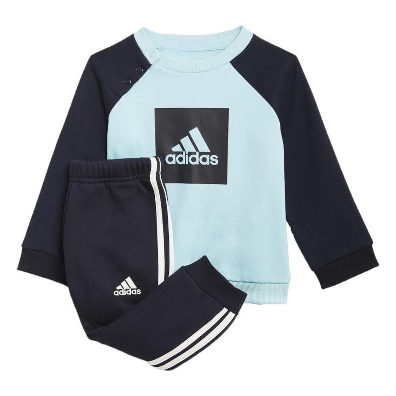 Agasalho adidas Infantil Listras Azul Menino GM8973 Centauro