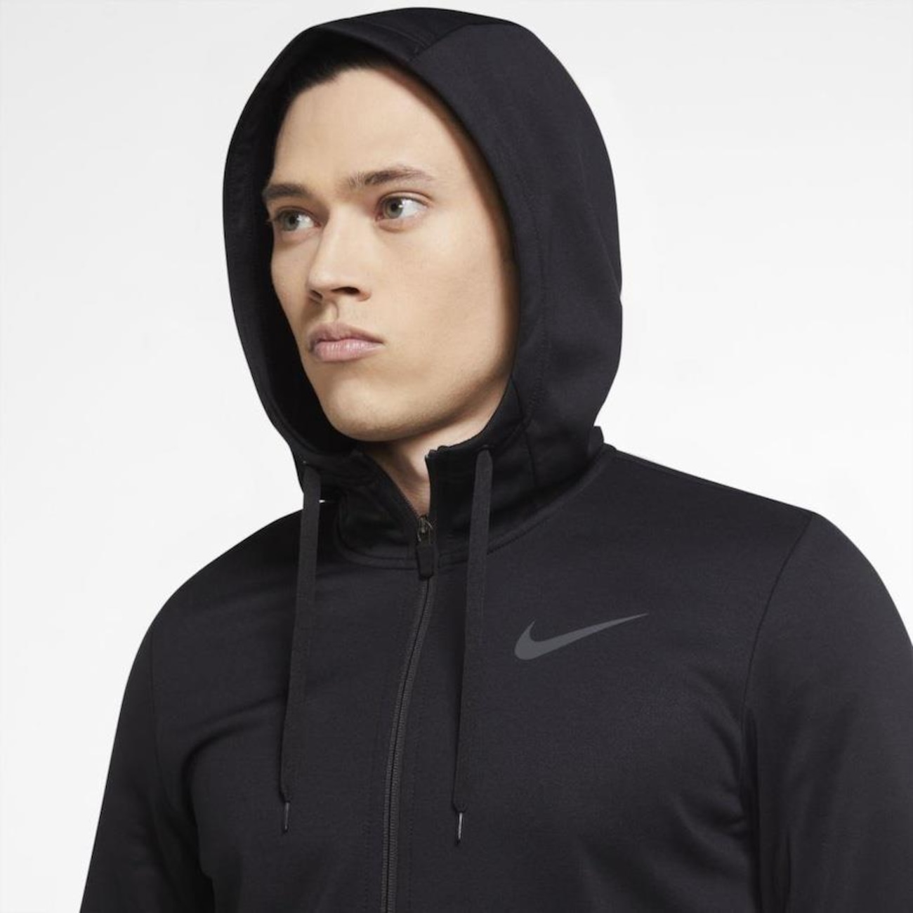 nike therma cropped moletom com capuz